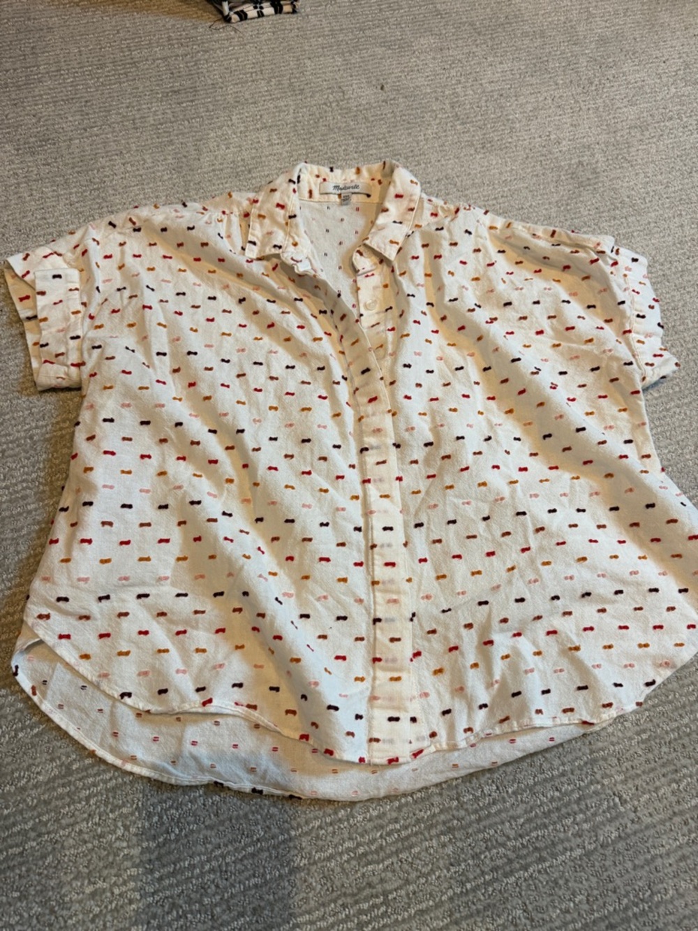 Madewell embroidered top